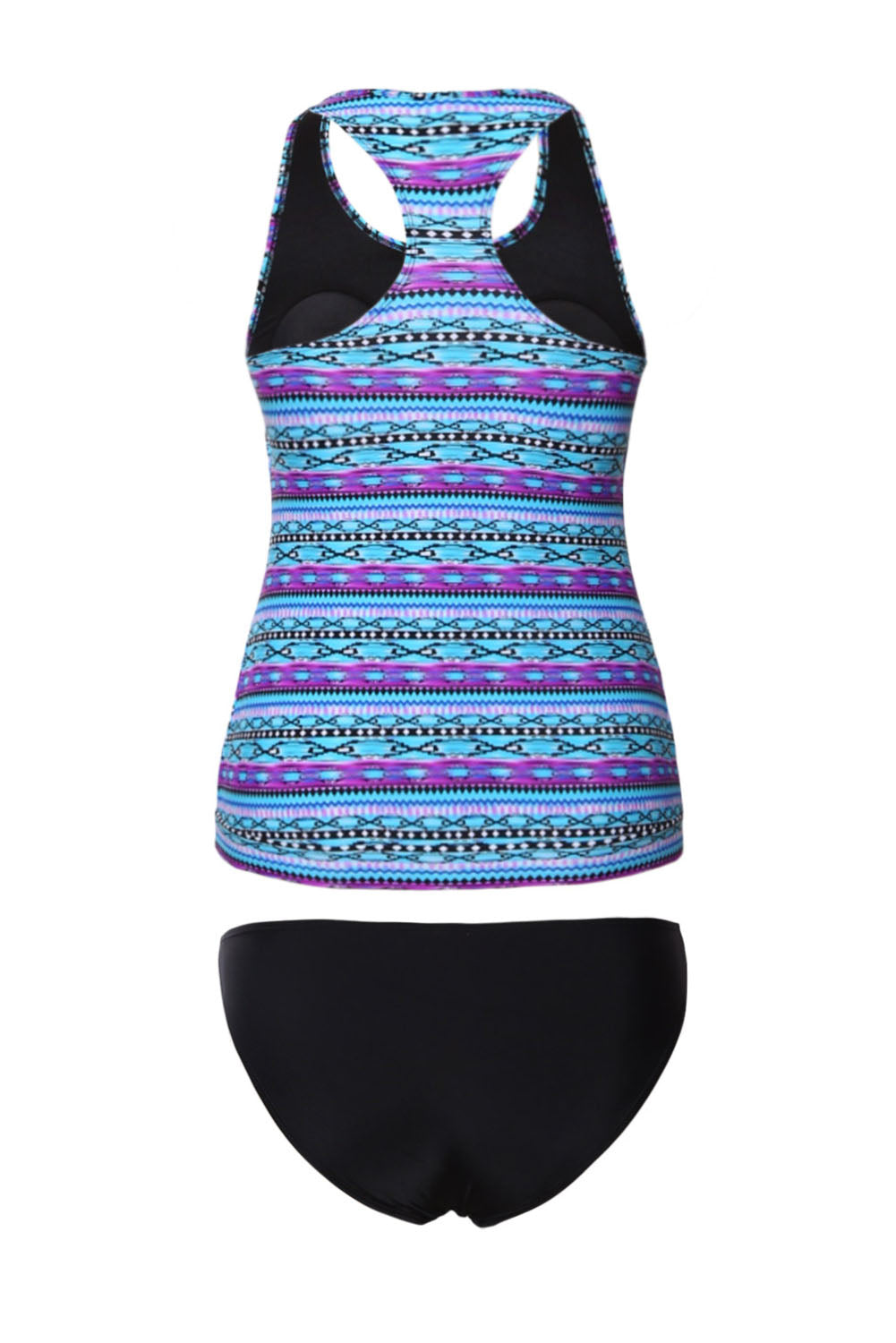 Tribal Beach Ethnic Print 2pcs Tankini Swimsuit