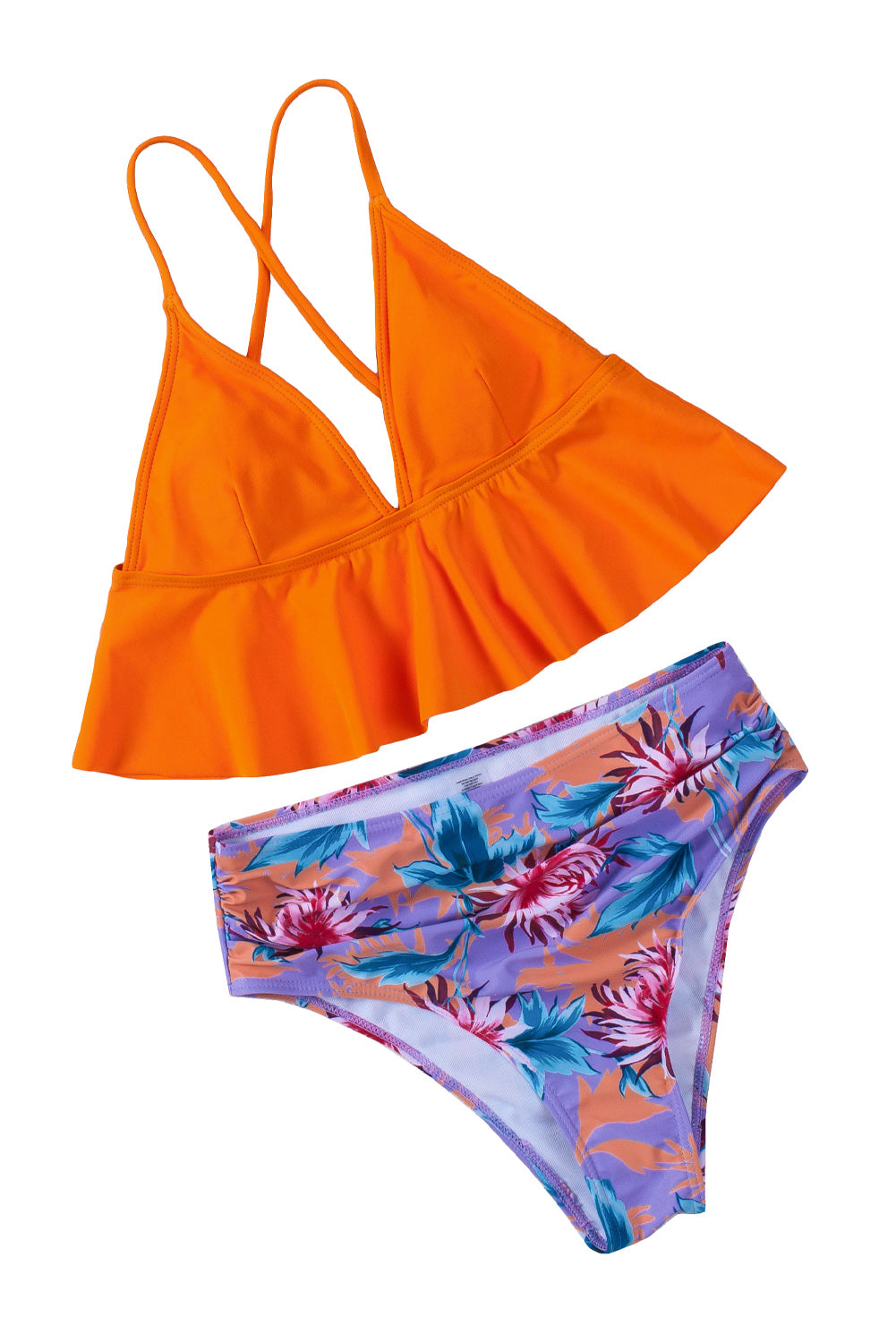 Floral Frill Bikini Set